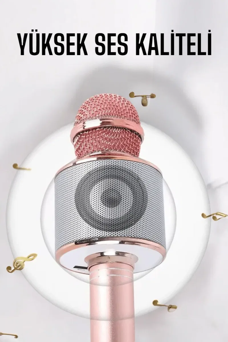 Taşınabilir Bluetooth Karaoke Mikrofon: Hafıza Kart Girişli, Etkileyici Performans görsel 4