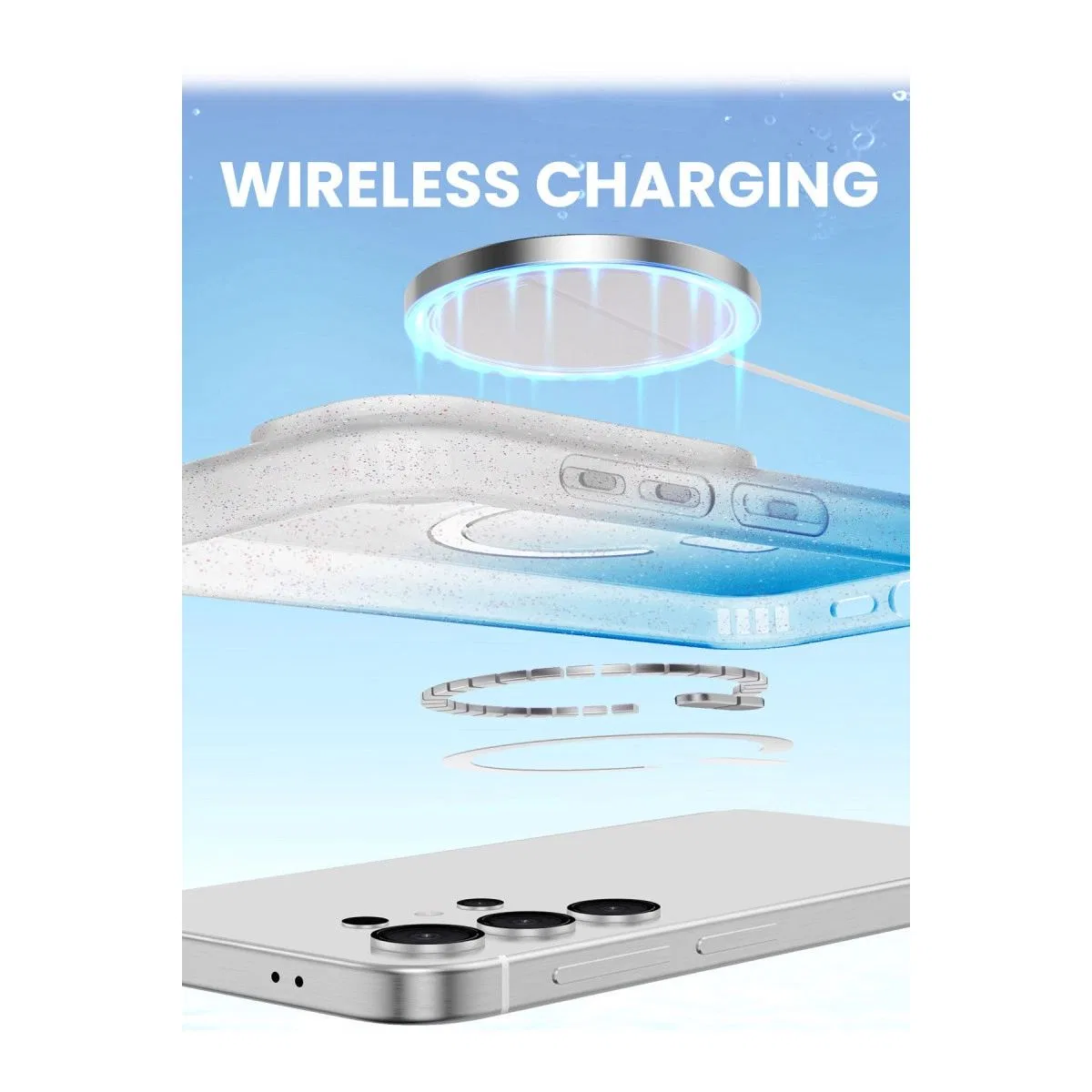 Samsung Galaxy S25 Plus Pummel Shiny Magsafe Kapak - Gold görsel 5