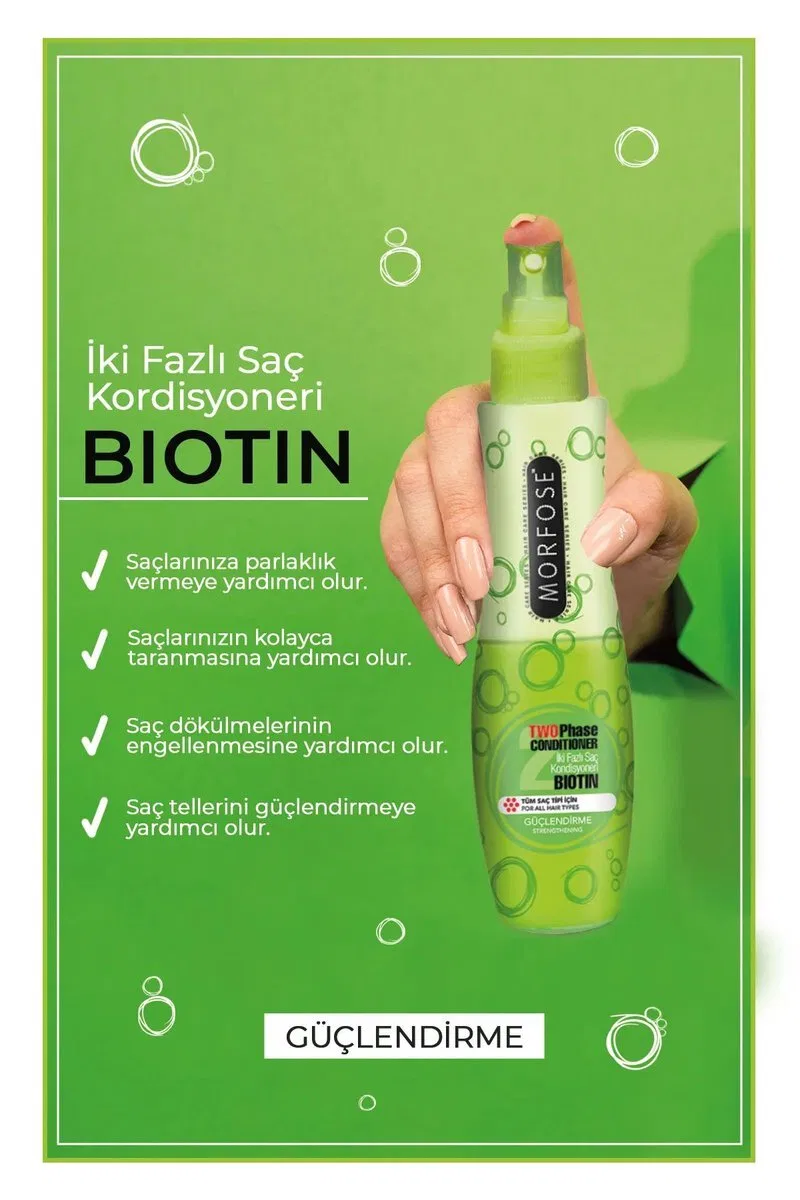 Biotin Çift Fazlı Saç Kondisyoner Fön Suyu 240 ML - mrfs görsel 3