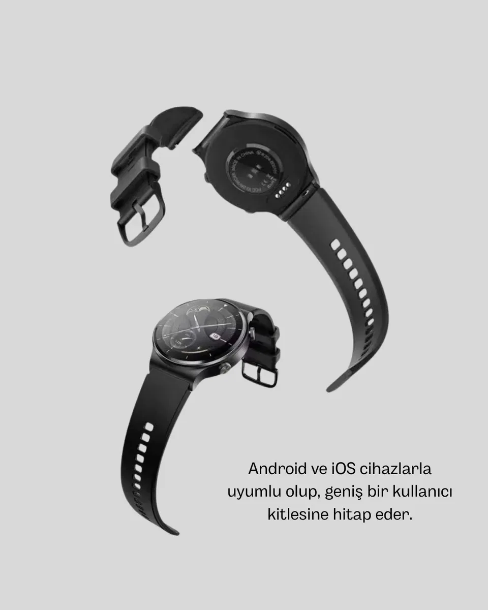 Akıllı Saat NFC – Bluetooth Arama ve Kablosuz Şarj Özellikli görsel 3