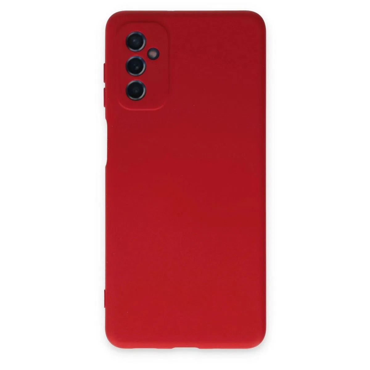 Samsung Galaxy M52 5g Kılıf Nano İçi Kadife Silikon - Kırmızı