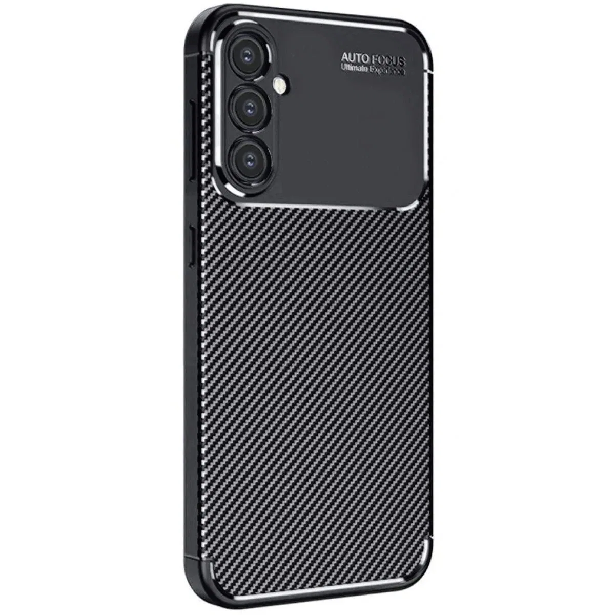 Samsung Galaxy A16 5g Kılıf Auto Focus Karbon Kapak - Siyah