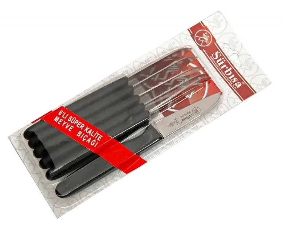 61007 - Sürmene Meyve Bıçağı 7, 5 Cm 6 Lı