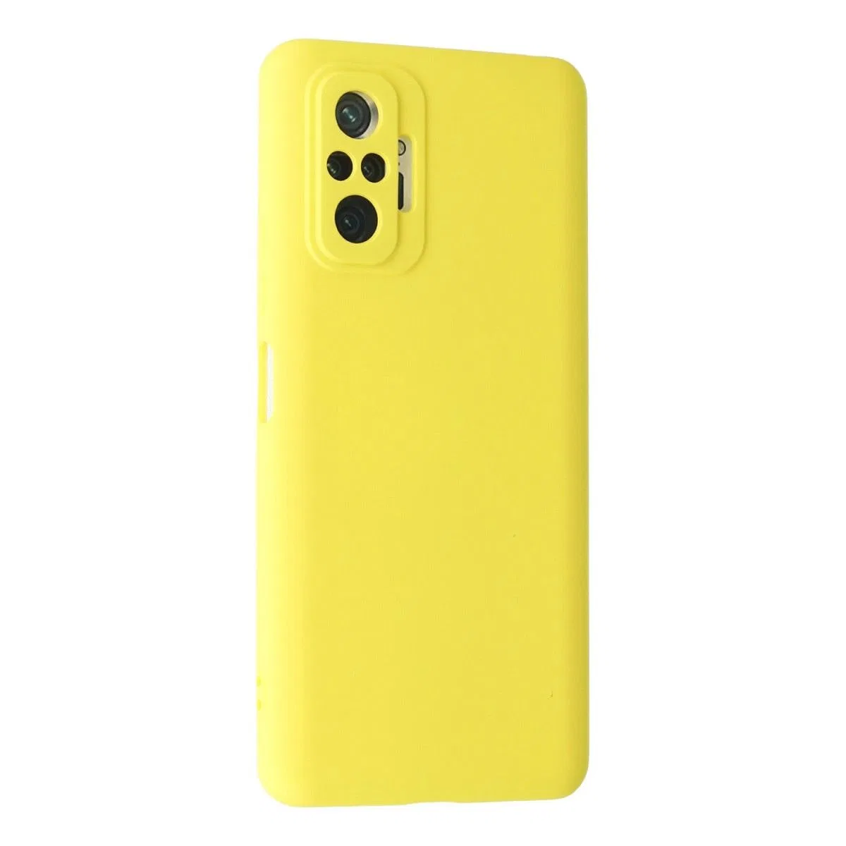 Xiaomi Redmi Note 10 Pro Kılıf Nano İçi Kadife Silikon - Sarı görsel 2
