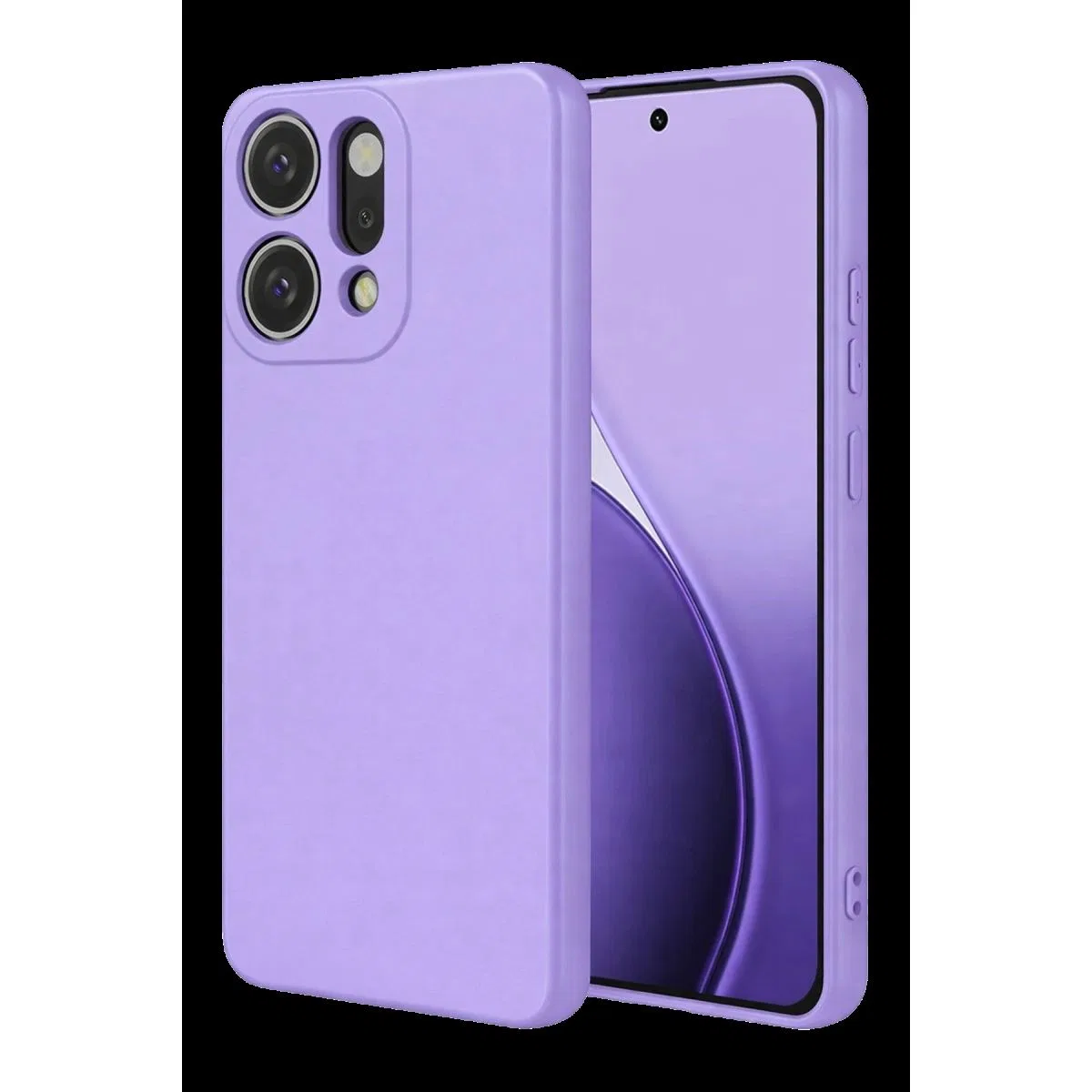 Oppo Reno 14 First Silikon - Lila