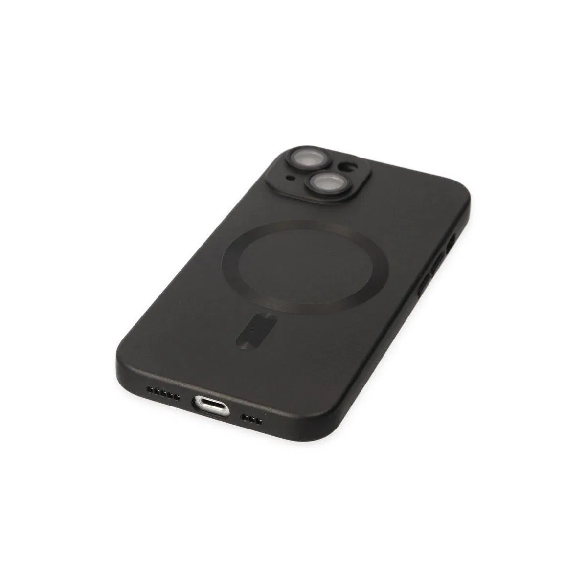 Apple İphone 14 Plus Kılıf Moshi Lens Magneticsafe Silikon - Siyah görsel 4