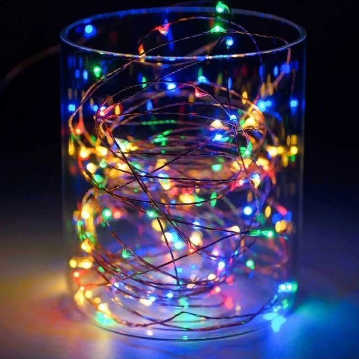 Gd968 Şerit Pilli Aydınlatma 10 Metre 100 Adet Rgb Peri Led görsel 3