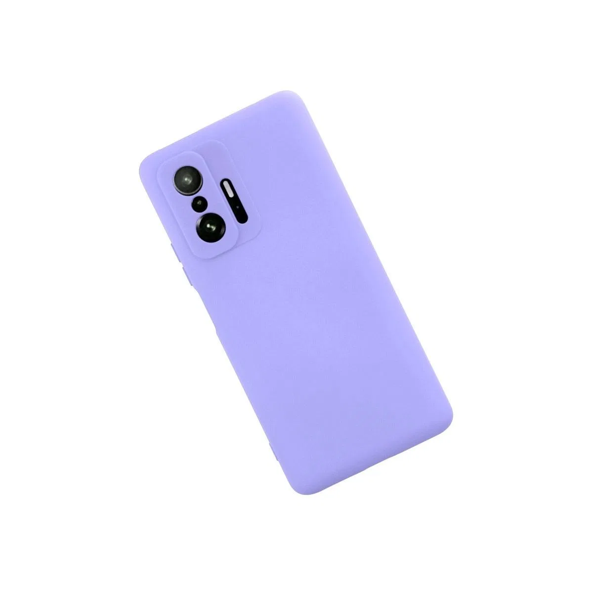 Xiaomi Mi 11t Pro Kılıf Nano İçi Kadife Silikon - Lila görsel 2
