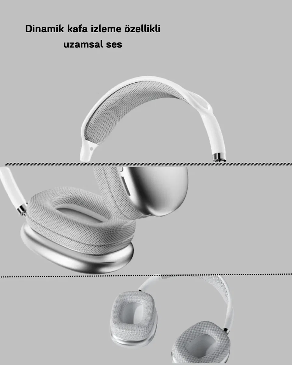 Bluetooth 5. 0 Kulak Üstü Kulaklık – Uzamsal Ses, Gürültü Engelleme, Ergonomik Tasarım görsel 5