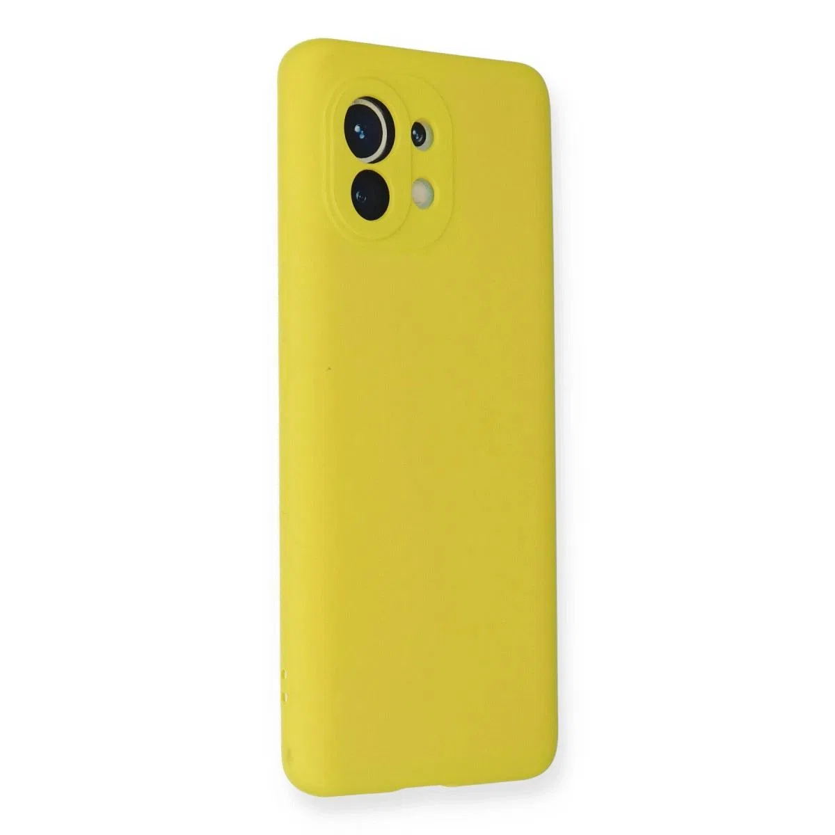 Xiaomi Mi 11 Kılıf Nano İçi Kadife Silikon - Sarı görsel 2
