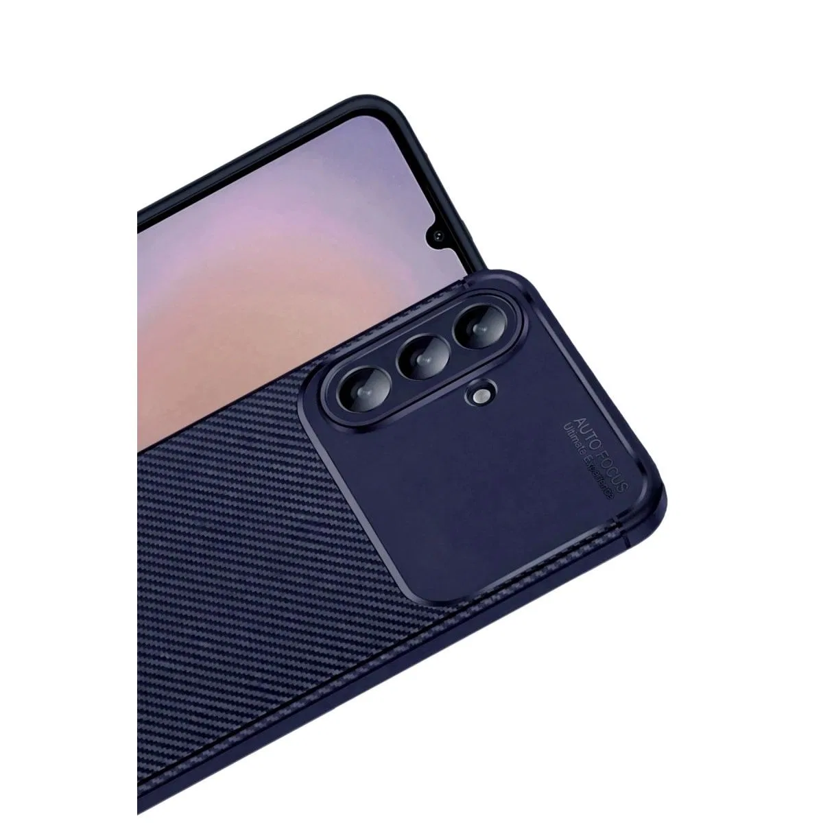 Samsung Galaxy A57 5g Auto Focus Karbon Kapak - Lacivert görsel 3