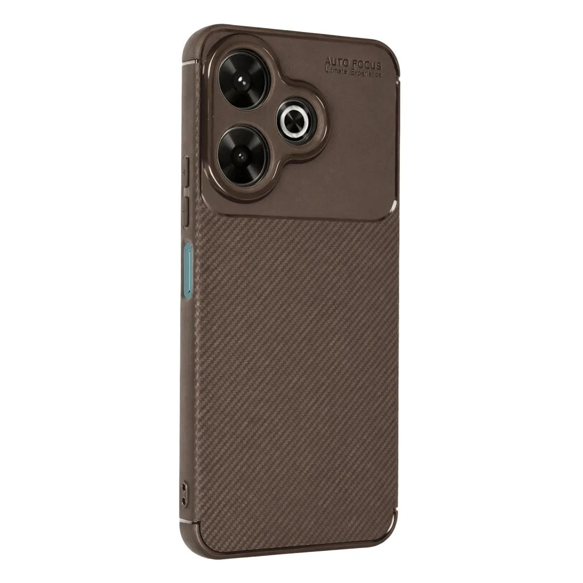 Xiaomi Redmi 13 4g Kılıf Auto Focus Karbon Kapak - Kahverengi