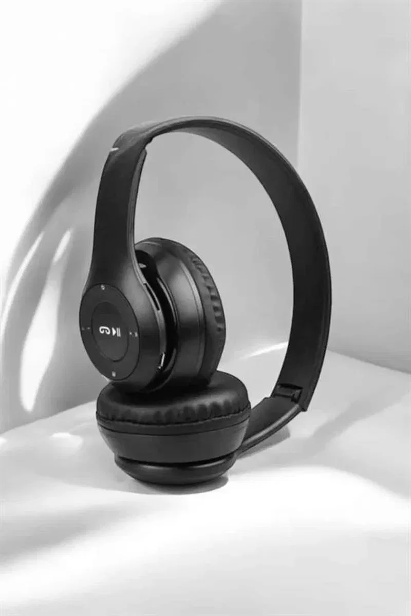 Kulak Üstü TF Kart ve AUX Destekli Ergonomik Bluetooth Kulaklık görsel 5
