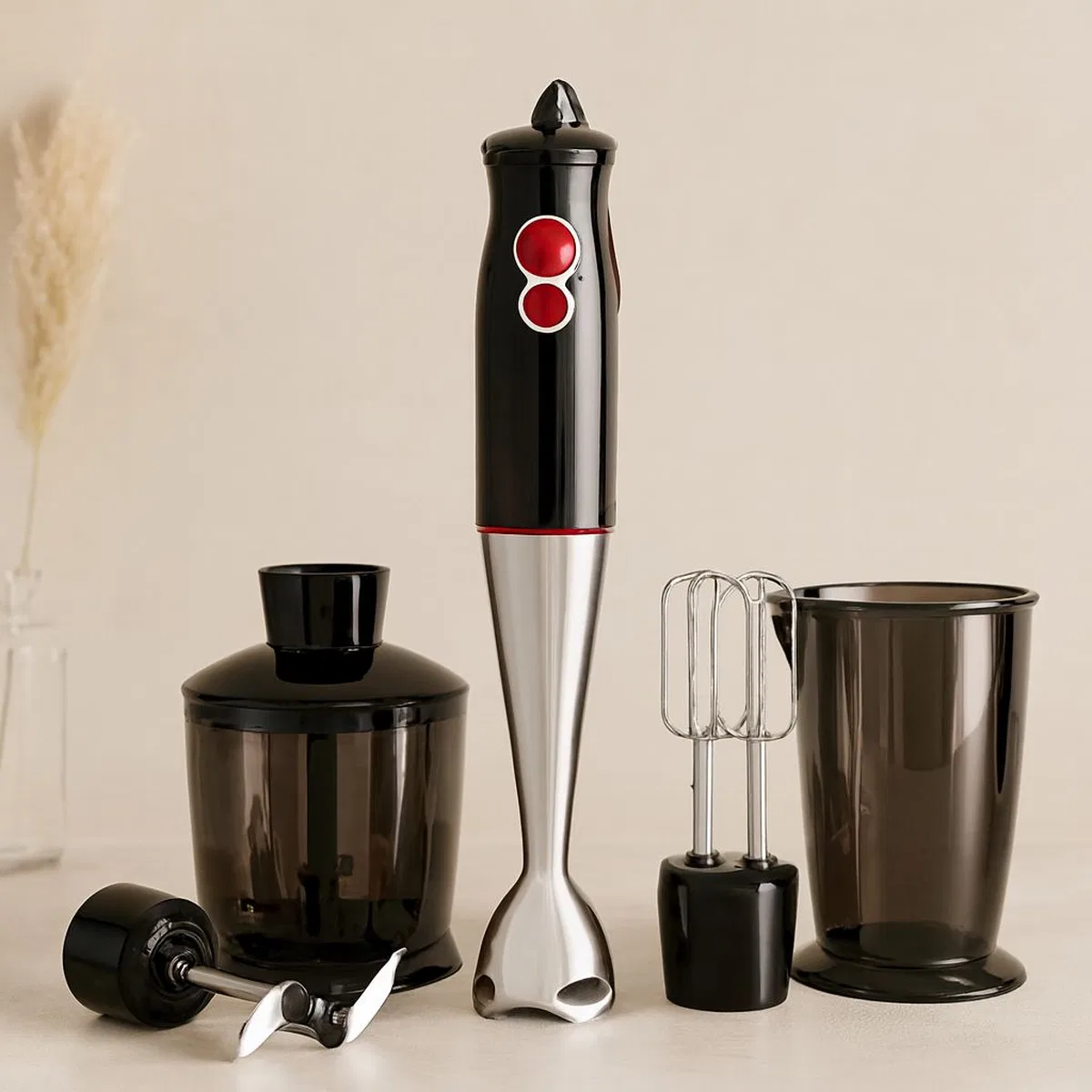 3'ü 1 Arada 1000W Blender Seti - Çelik Bıçaklı