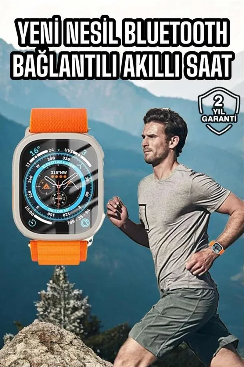 Akıllı Saat Uyku ve Spor Takibi Yeni Nesil Bluetooth Bağlantılı Amoled Ekran görsel 2