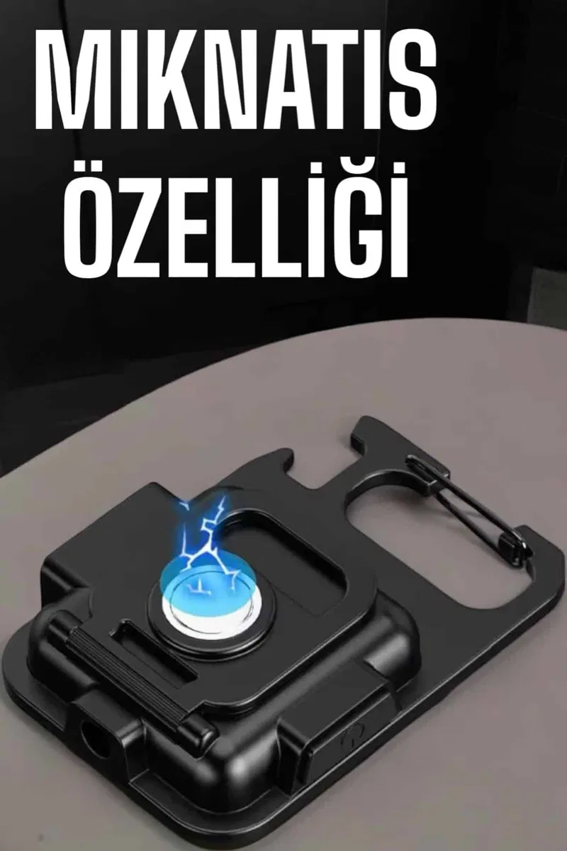 Kamp Işığı Çok Fonksiyonlu Taşınabilir Anahtarlık Kapak Açma Manyetik Özelliği görsel 6