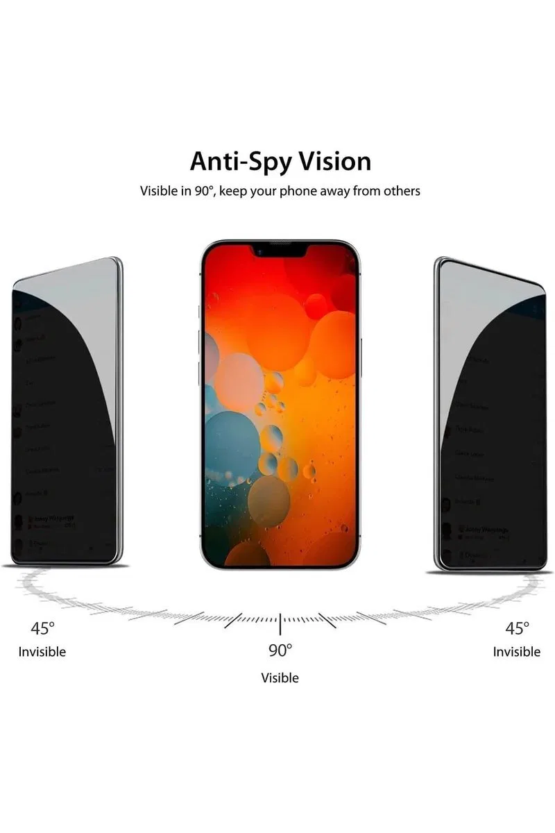 Iphone 13 Pro Max Uyumlu Hayalet Ekran Gizli Tam Kaplayan Kırılmaz Cam Seramik Ekran Koruyucu Film görsel 4