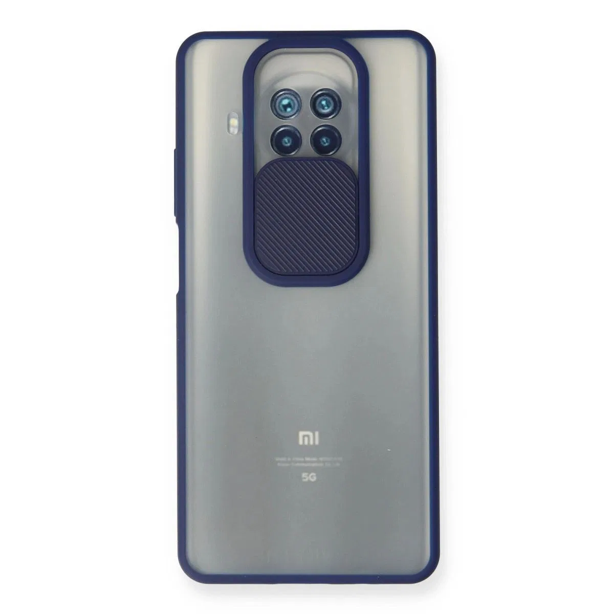 Xiaomi Mi 10t Lite Kılıf Palm Buzlu Kamera Sürgülü Silikon - Lacivert