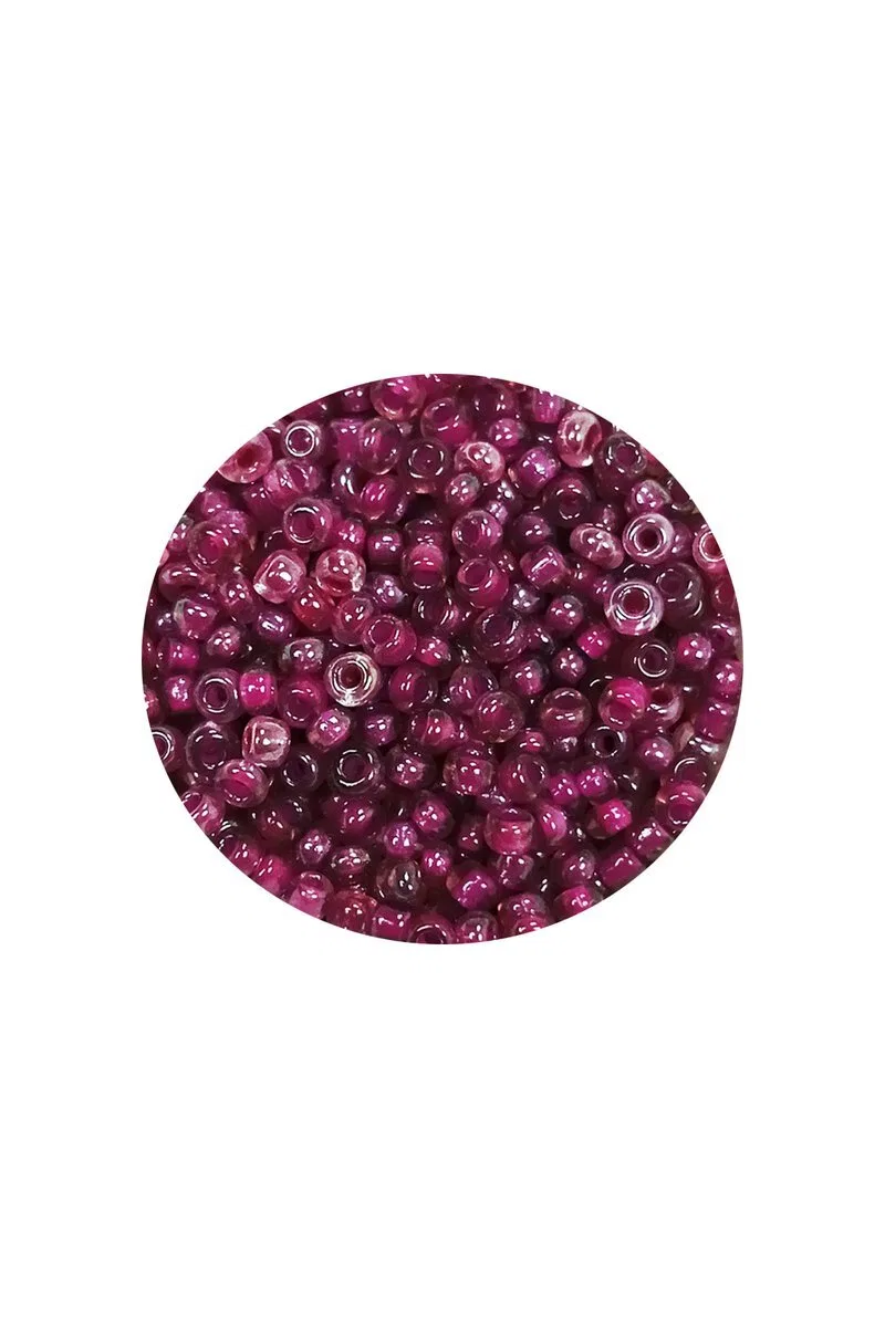Dökme Cam Kum Boncuk (11/0) 2 mm - 20 Gram - Mor - BNC005 görsel 2