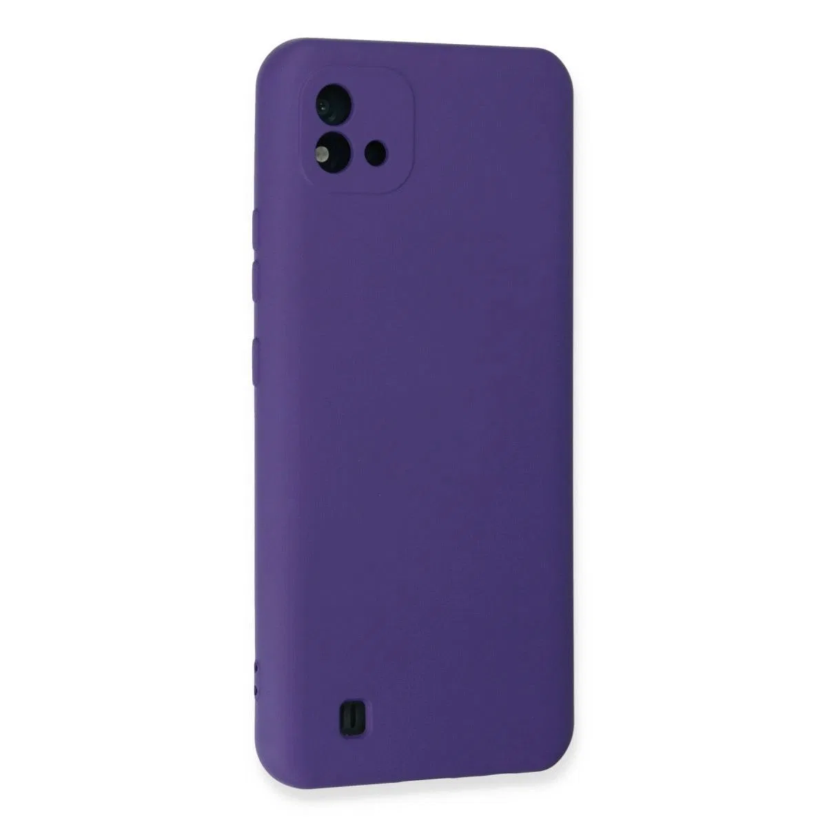 Realme C11 2021 Kılıf Nano İçi Kadife Silikon - Mor görsel 3