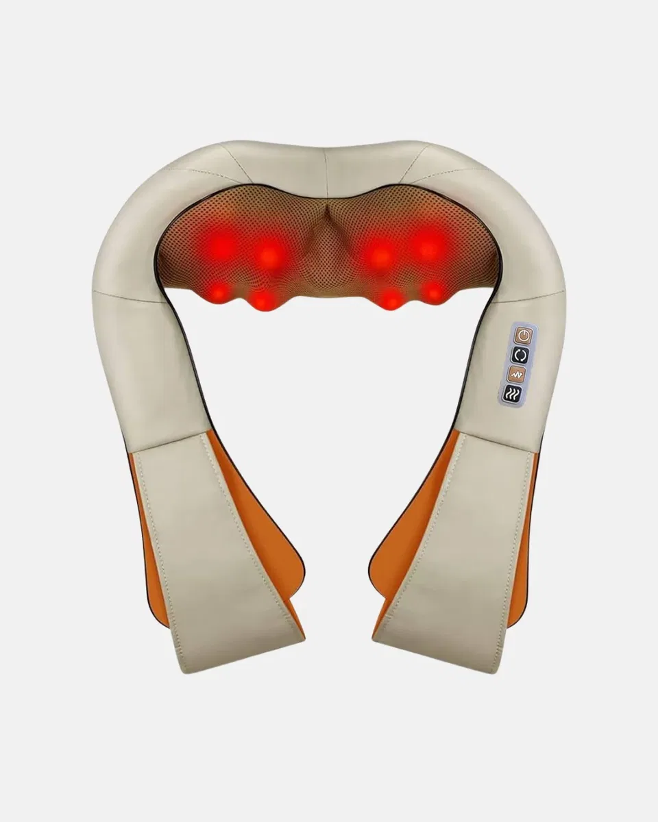 Ergonomik Ovmalı Masaj Aleti – Isıtmalı, Yoğurmalı, Boyun ve Bel Rahatlatıcı Masaj Makinesi görsel 4