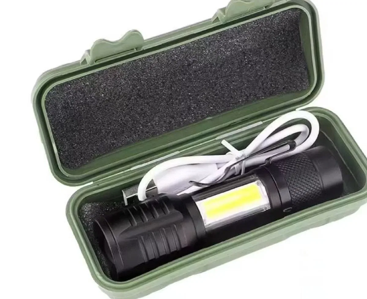 Wison Ws-5454 Taktik El Feneri Usb Şarj Edilebilir Kamp Feneri Cob Zumlanabilir Mini Taşınabilir El Feneri görsel 2