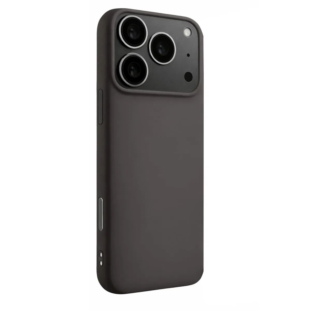 Apple İphone 17 Pro Max Nano İçi Kadife Silikon - Gri görsel 3
