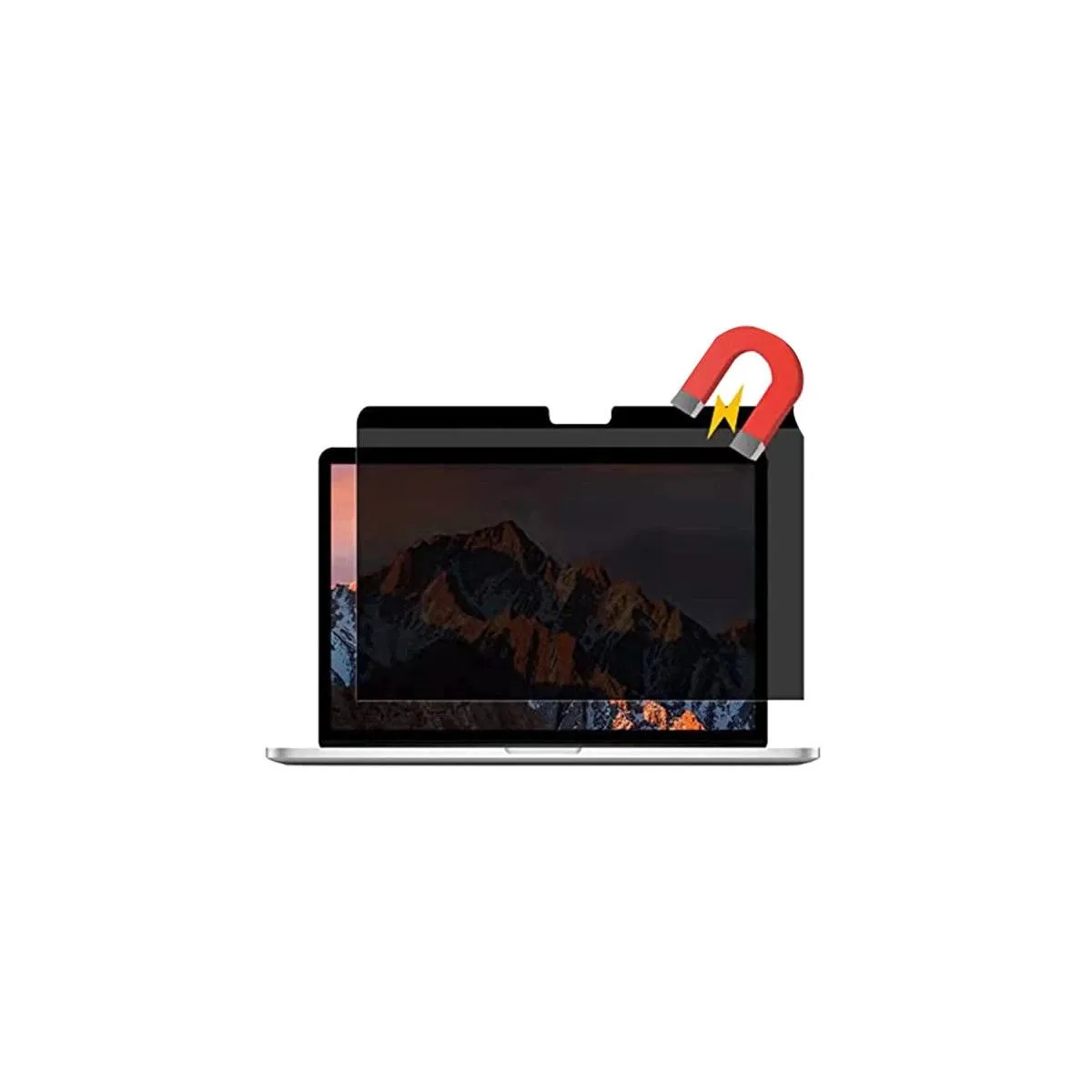 Apple Macbook Air 13. 3 Macbook Manyetik Hayalet Ekran Koruyucu - Siyah