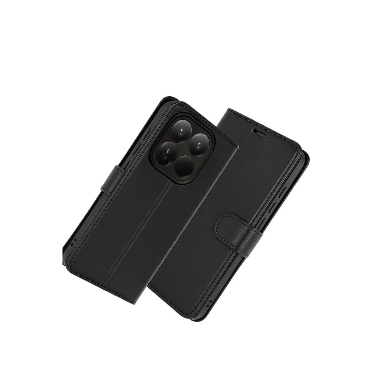 Xiaomi Mi 15t Trend S Plus Kapaklı Kılıf - Siyah görsel 3