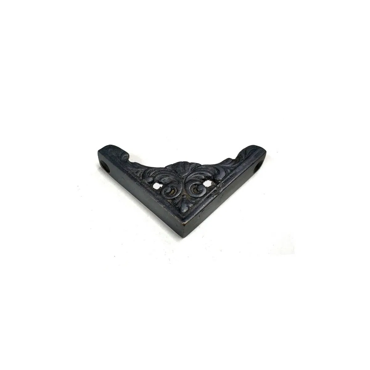 Antika Tarz Dekoratif Pirinç Köşe Süsü - 58x58 Mm, Oksit