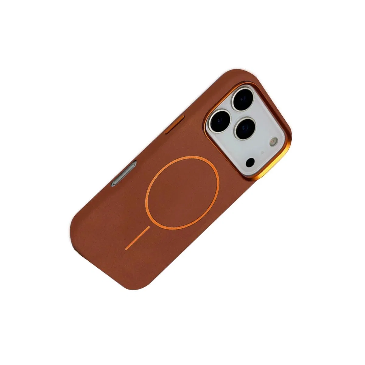 Joko Apple İphone 17 Pro Max Luno Deri Magsafe Kapak - Kahverengi görsel 3