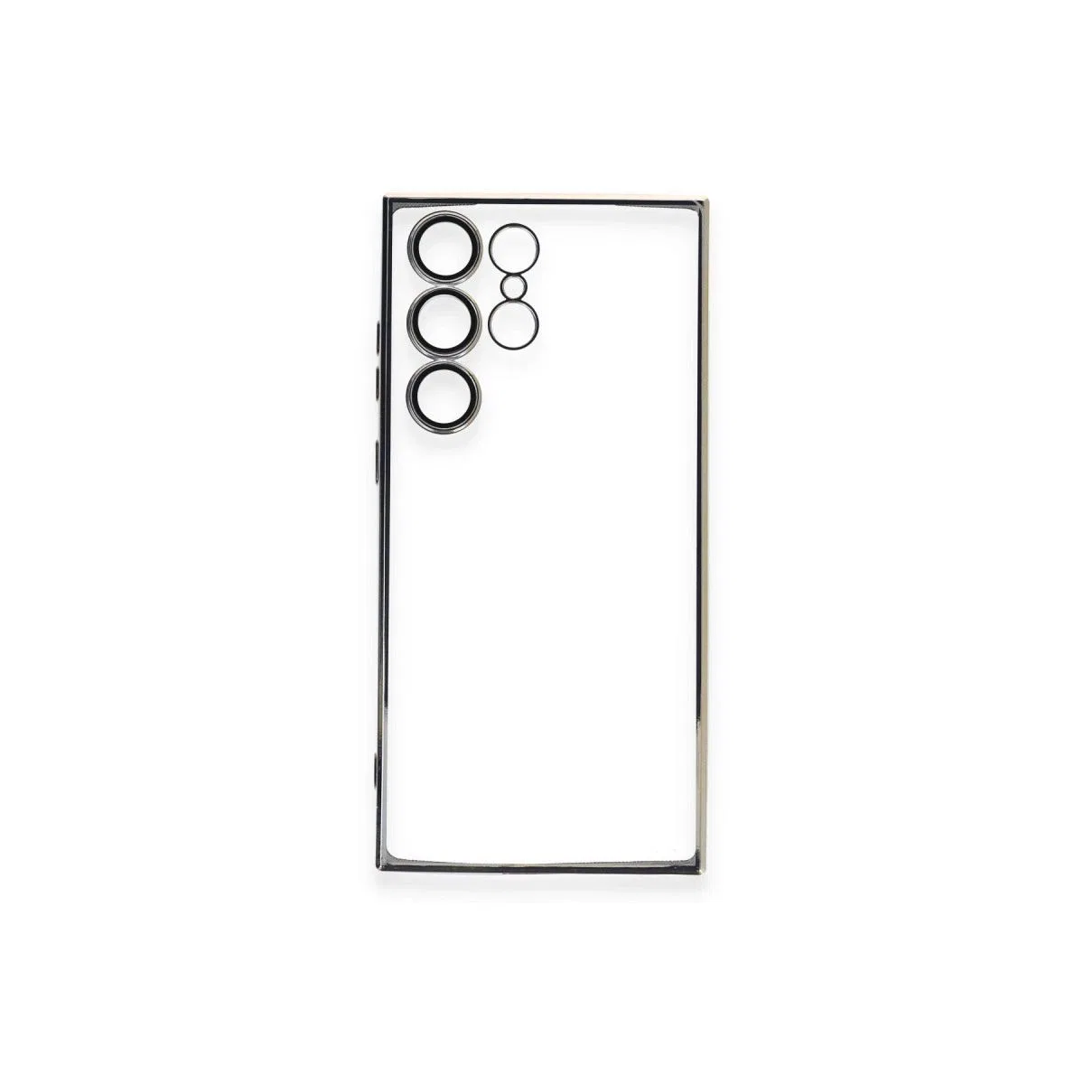 Samsung Galaxy S23 Ultra Kılıf Razer Lensli Silikon - Gold görsel 3