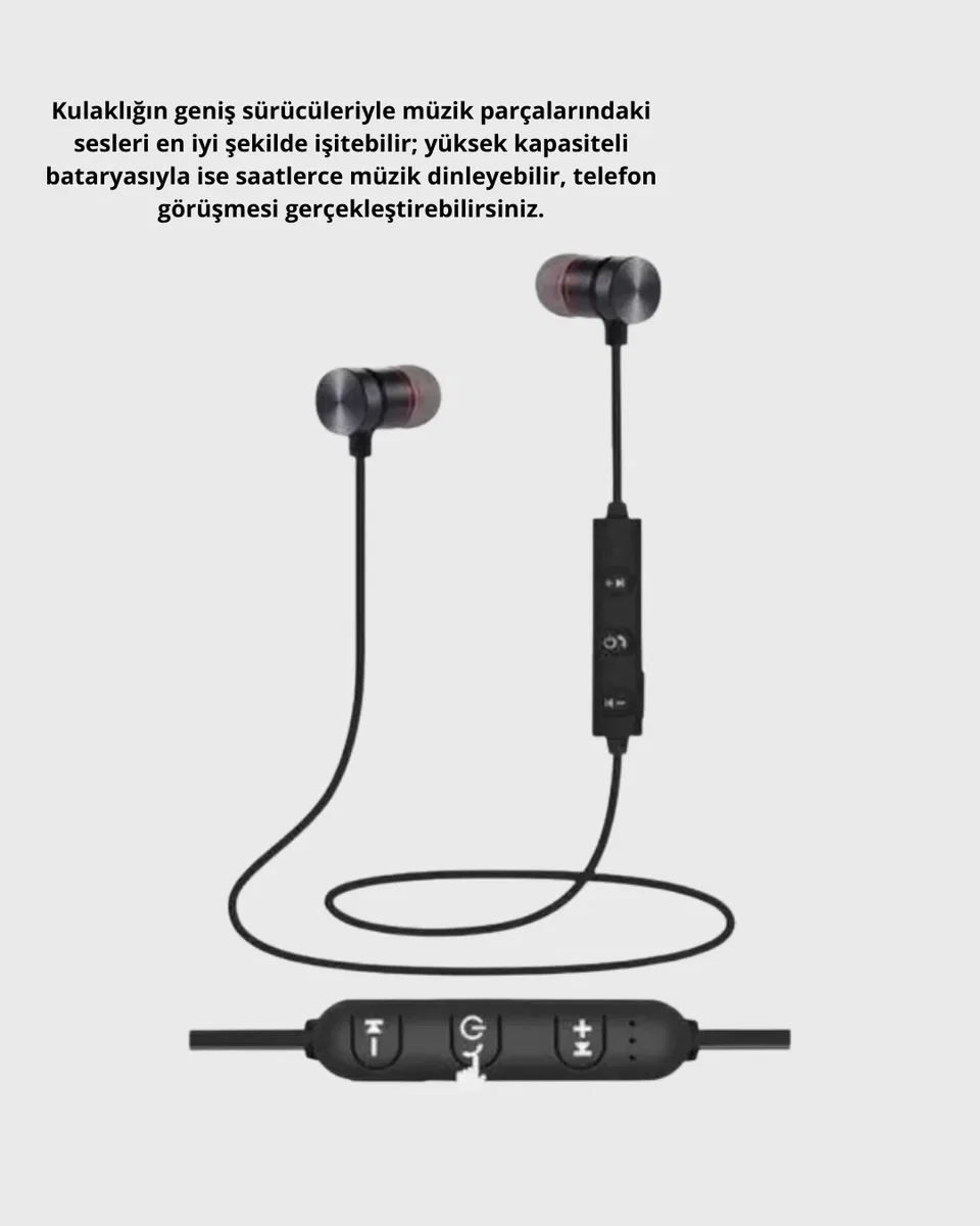 M6 Akıllı Bileklik ve Bluetooth Spor Kulaklık 2’li Set görsel 4