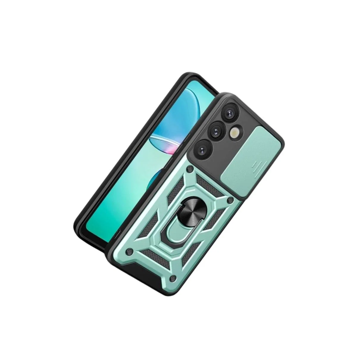Samsung Galaxy S26 Pars Lens Yüzüklü Silikon - Yeşil görsel 3