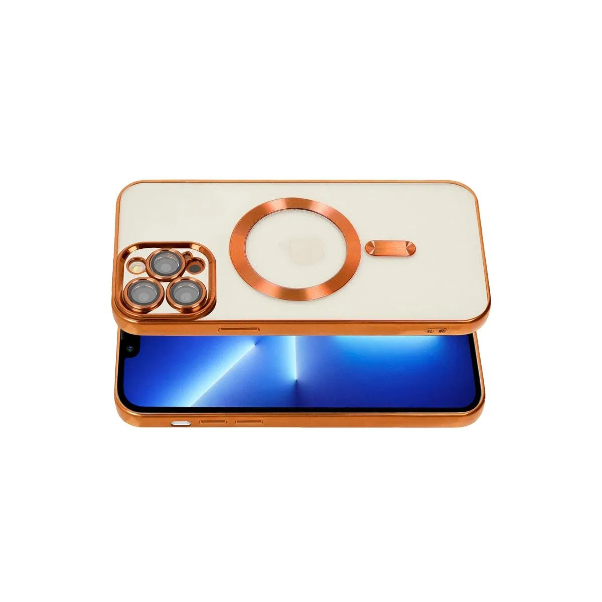Apple İphone 13 Pro Kılıf Kross Magneticsafe Kapak - Turuncu görsel 3