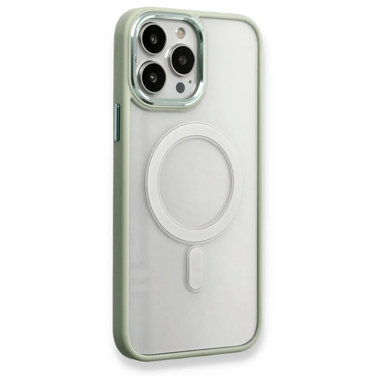 Apple İphone 14 Pro Max Kılıf Room Magneticsafe Silikon - Su Yeşili
