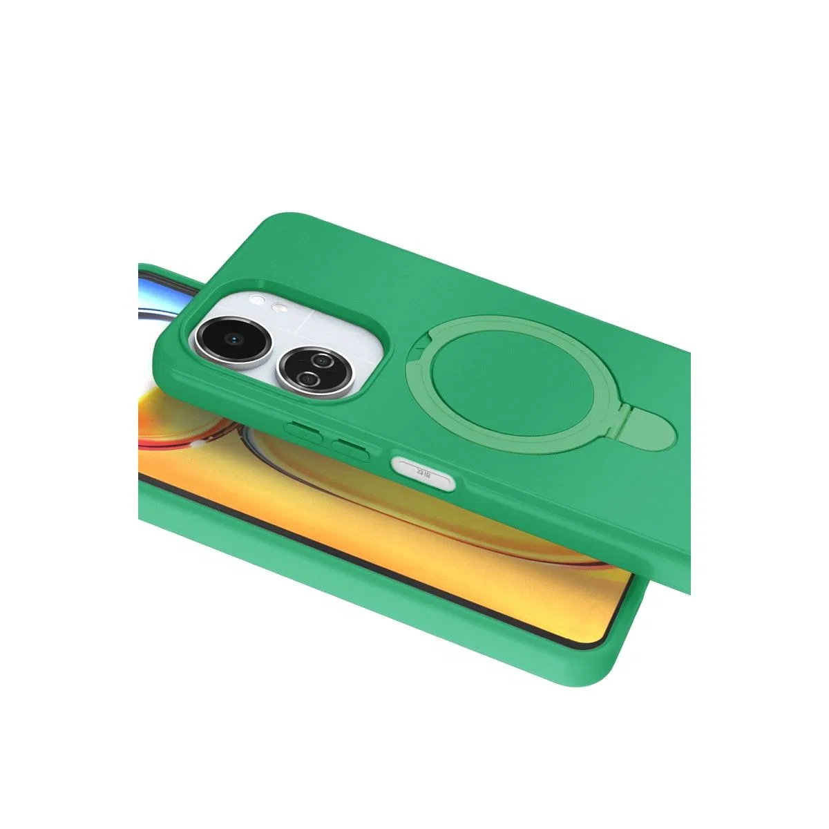 Xiaomi Redmi 13c Regal Magsafe Standlı Kapak - Yeşil görsel 3