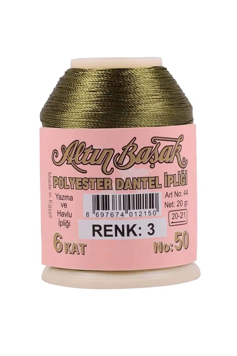 3 Adet Altınbaşak Oya ve Dantel İpi 20 gr - Royaleks - No: 512 - 080 - 003 görsel 5