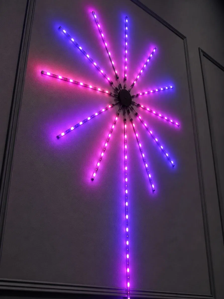 Rgb Led Duvar Lambası Uzaktan Kumandalı Telefon Kontrollü Ortam Aydınlatması görsel 3