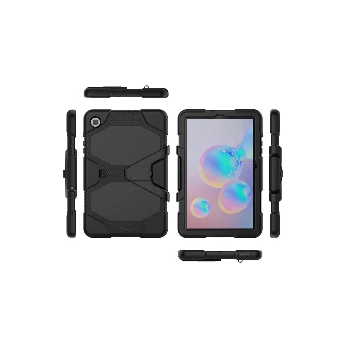 Samsung Galaxy T500 Tab A7 10. 4 Kılıf Griffin Tablet Kapak - Siyah görsel 5