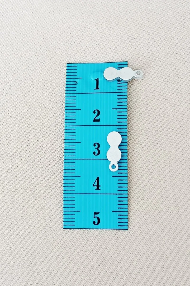 Oya Abiye Bileklik Kolye Pleksi Metalik Plastik Pul Gümüş Renk 8 gram 100 adet - BNC508 görsel 2