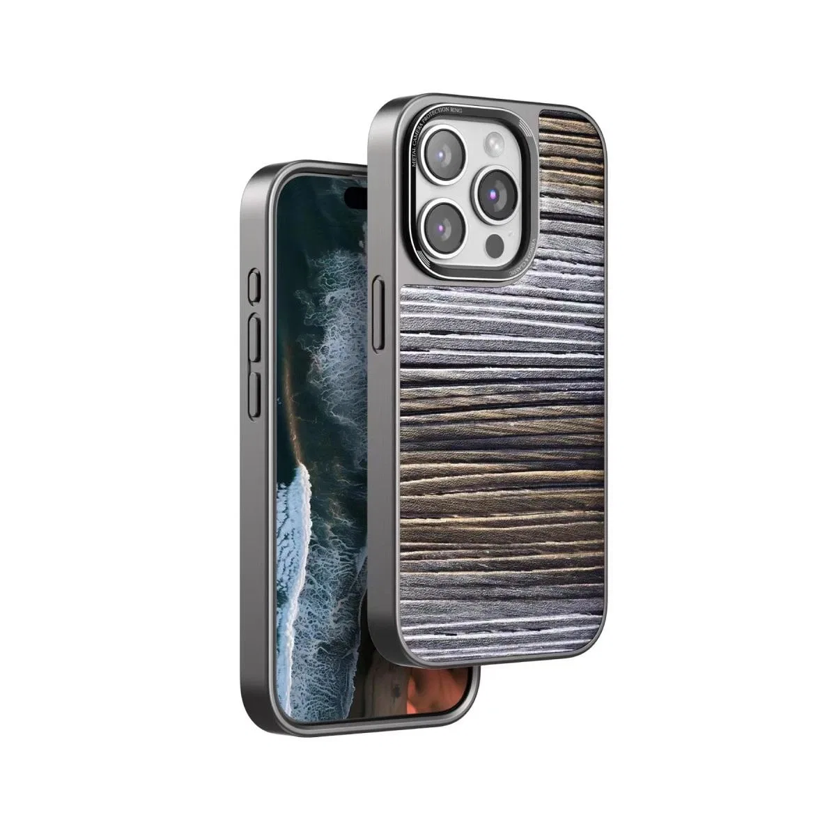 Venco Apple İphone 15 Pro Wave Kapak - Sarı