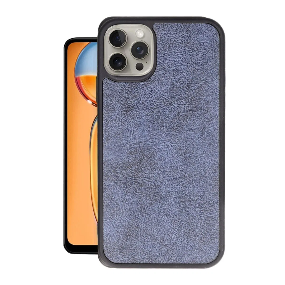 Apple İphone 15 Pro Kılıf Aras Deri Kapak - Lacivert