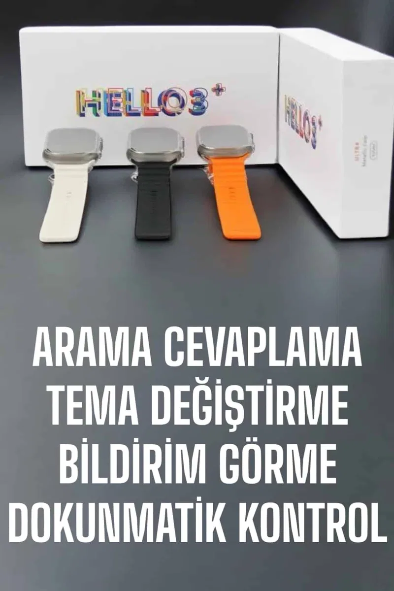 Akıllı Saat Yeni Nesil Sesli Asistan Uyku ve Sağlık Takibi Adımsayar görsel 2