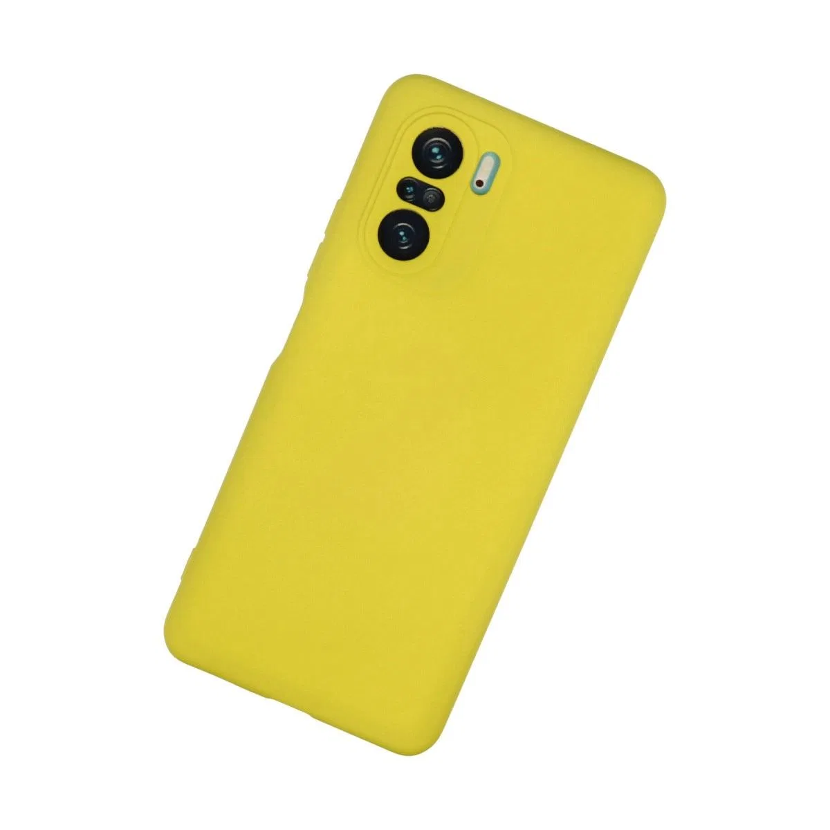 Xiaomi Poco F3 Kılıf Nano İçi Kadife Silikon - Sarı görsel 2