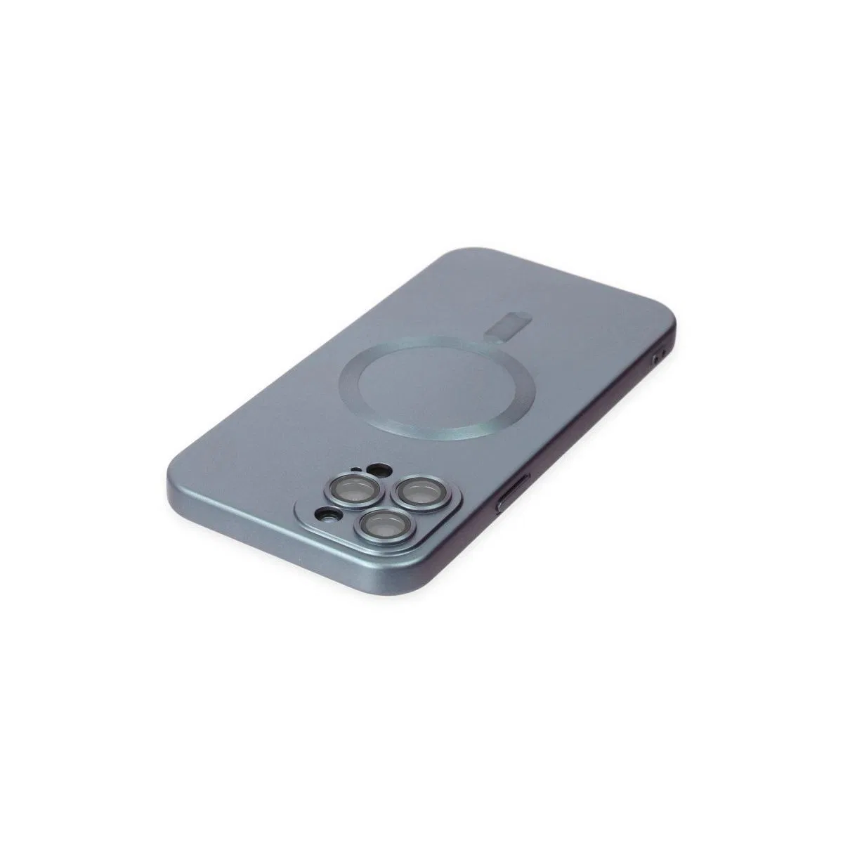 Apple İphone 12 Pro Max Kılıf Moshi Lens Magneticsafe Silikon - Sierra Blue görsel 4
