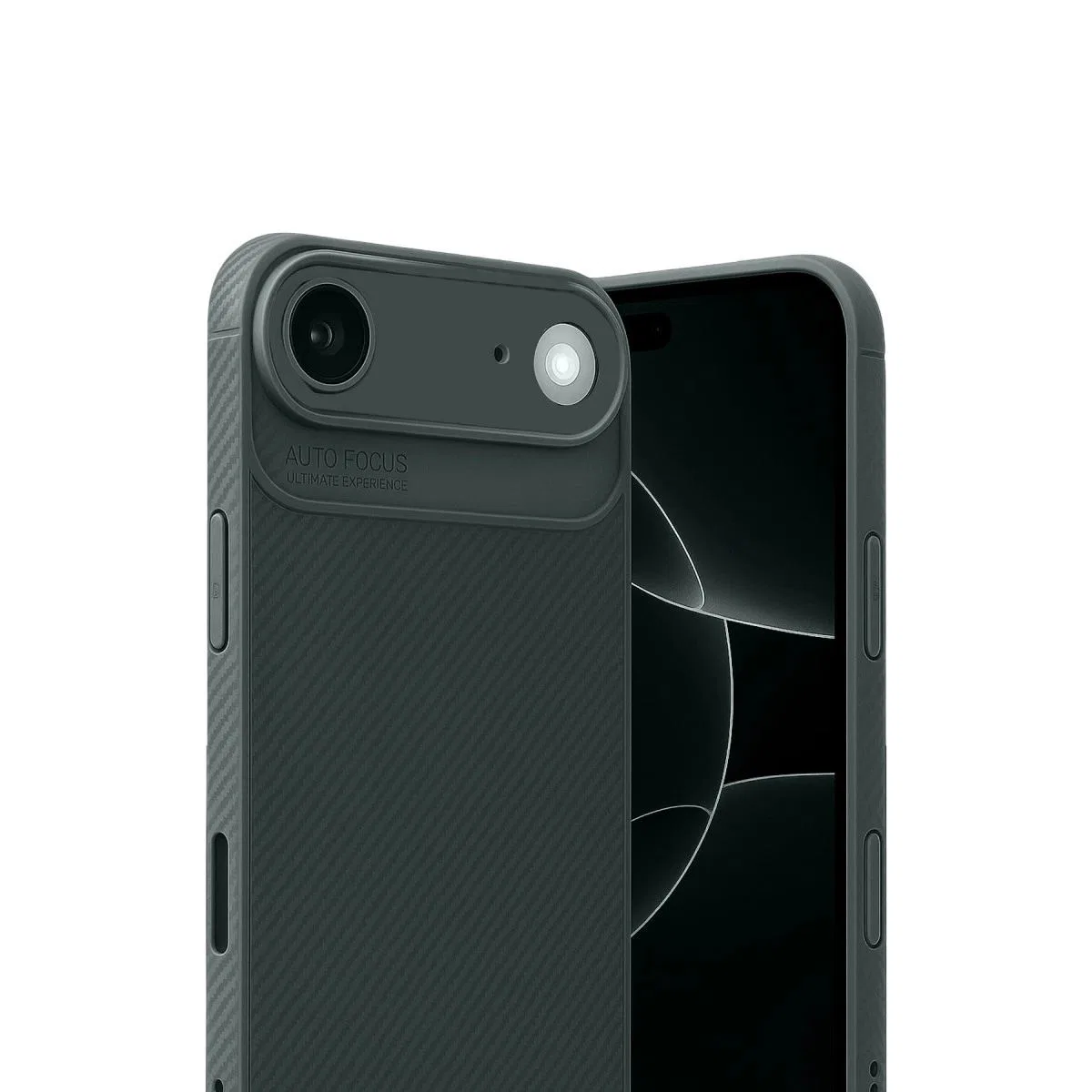 Apple İphone 17 Air Auto Focus Karbon Kapak - Koyu Yeşil görsel 2