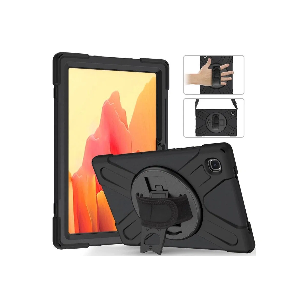 Samsung Galaxy T500 Tab A7 10. 4 Kılıf Amazing Tablet Kapak - Siyah görsel 2