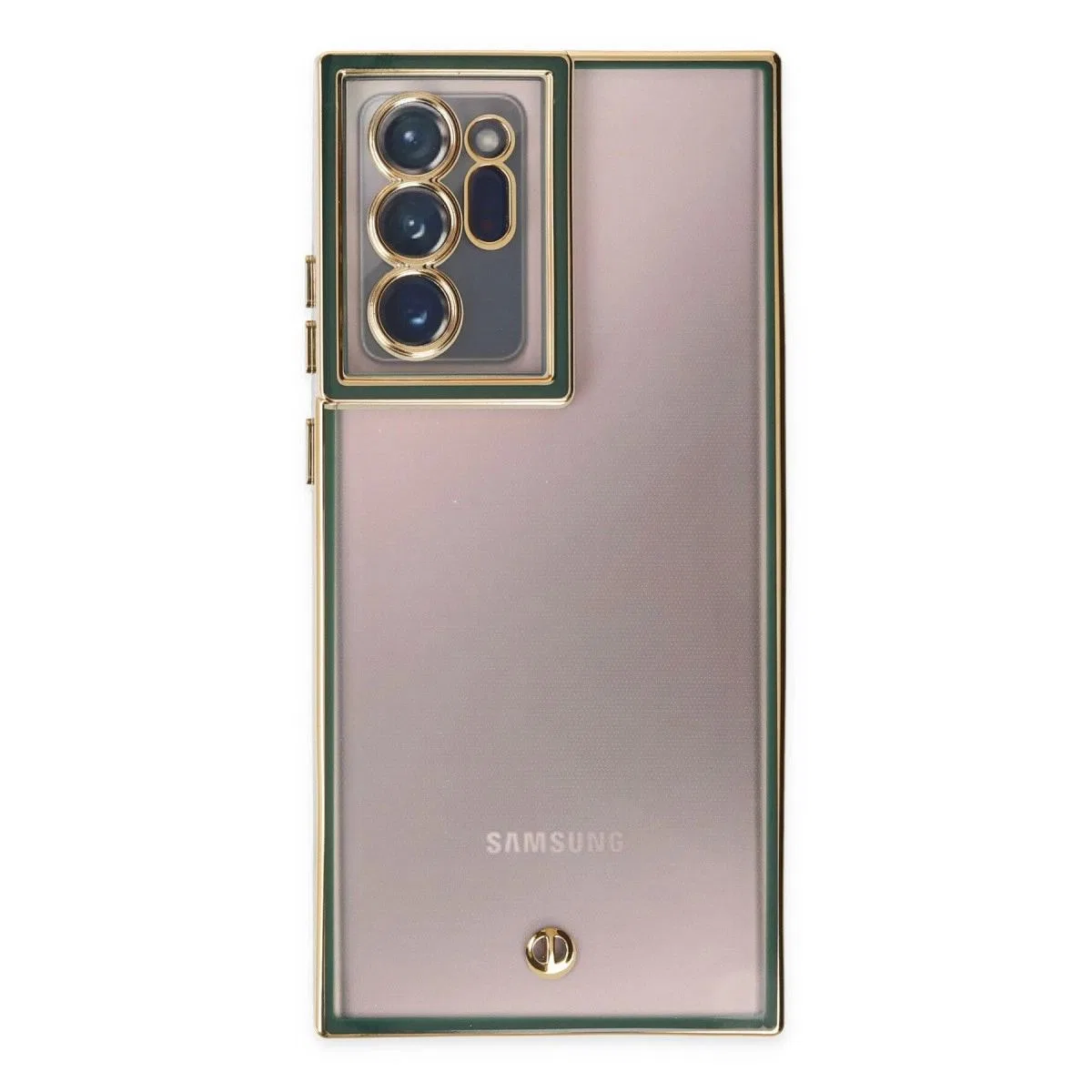 Samsung Galaxy Note 20 Ultra Kılıf Liva Lens Silikon - Yeşil görsel 2