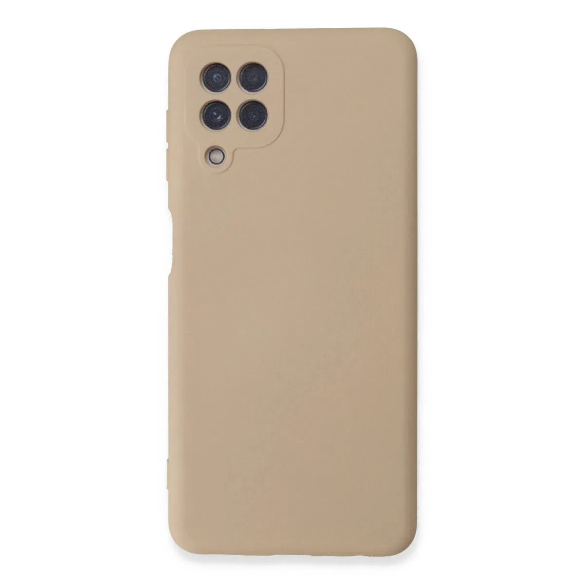 Samsung Galaxy A22 Kılıf Nano İçi Kadife Silikon - Pudra